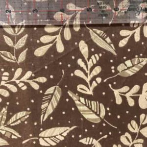 Brown Leaf Print