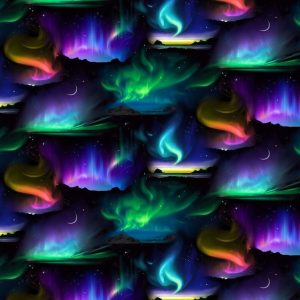 International Textiles - Polar bears northern lights