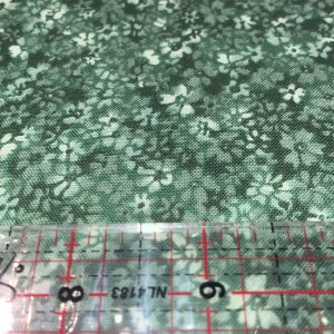 Dark Green Floral Print