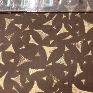 Brown Triangle Print
