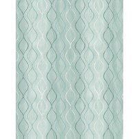 Cador Textiles - light blue line swirl print