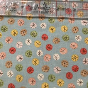 Blue multi color pattern circles