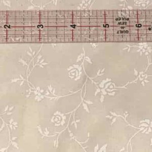 White tone on tone rose vine