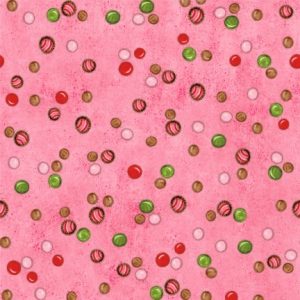Cador Textiles - hot cider polka dots pink