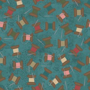 Midwest textiles - keeping you in stitches teal