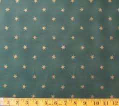 Dark green star print