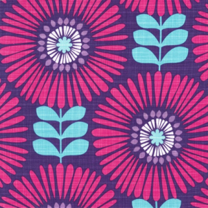 Michael Miller - Fringe Flowers Purple/Pink