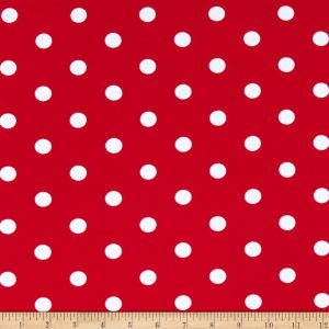 Red bright polka dot