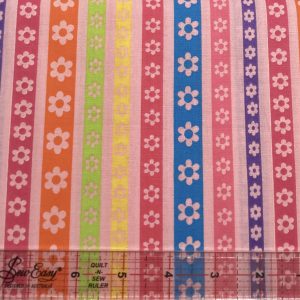 Flower rainbow print line