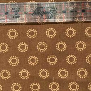 Cador Textiles - Boho Girl Brown Circle Print