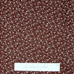 Benartex - make do and mend brown