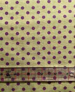 Cador Textiles - Spooky Spectacular Green with Purple Dots