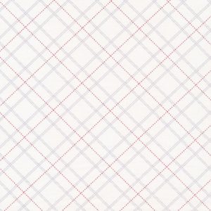 Suzi-Q - Holiday Lane White plaid pattern