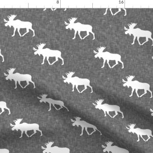 Grey Moose Print