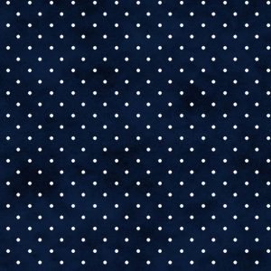 Navy with white Polka Dots