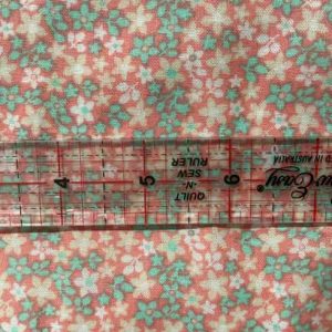 Small pink/teal floral