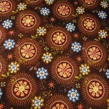 Cador Textiles - Brown Colorful Flowers