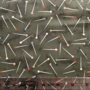 Midwest textiles - keeping you in stitches straight pins green
