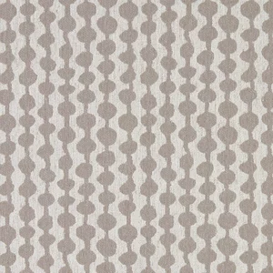 Benartex - Grey & Off-White Circle Stripe