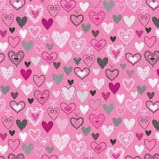 Kanvas - Knit together hearts pink