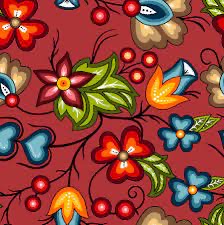 International Textiles - Native Floral 2 Dusty Rose