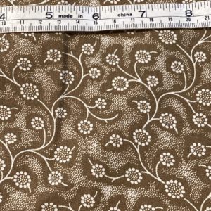 Small Olive Floral Print