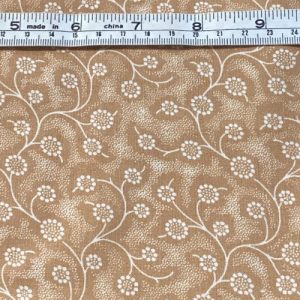 Small Light Brown Floral Print