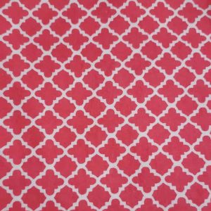 Flannel - pink/white print
