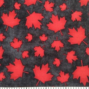 Cador Textiles - the way home to Canada red/charcoal