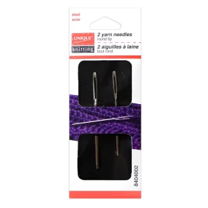 Unique knitting - 2 yarn needles
