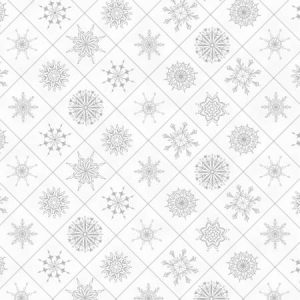 Suzi-Q - holiday lane white snowflake squares