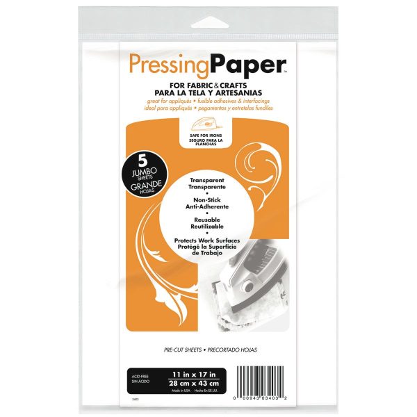 Pressing paper for fabric & crafts