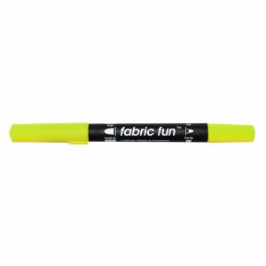 Fabric Fun - dual tip fabric marker yellow