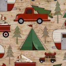 Flannel - Henry Glass Woodland Retreat Trucks