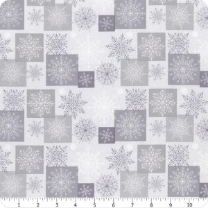Grey snowflake blocks