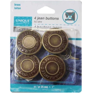 Unique Sewing - 4 Jean buttons 25 mm
