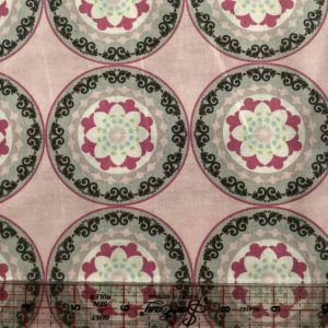 Cador Textiles - Silk Road little circles light pink