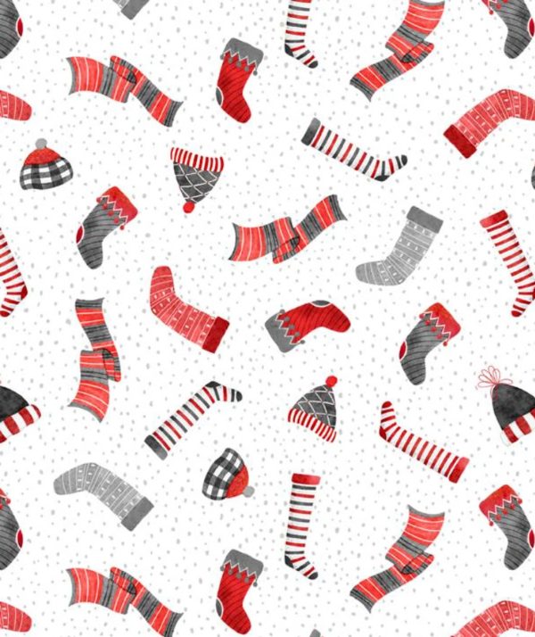 Cador Textiles - snowy tidings socks
