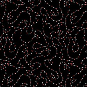 Cador Textiles - snowy tidings lights multi/black