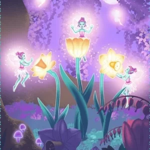Panel - Pixie & Petals Soft Meadow