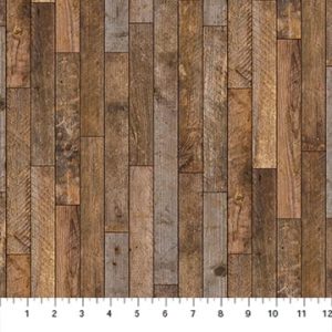Northcott - brown multi wood planks
