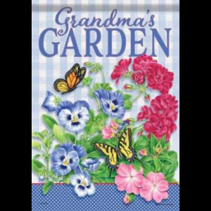 Small double sided flag - Grandmas Garden