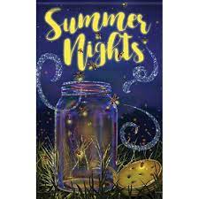 Large double sided flag - Summer nights