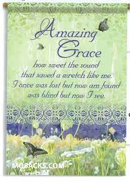 Small double sided flag - Amazing Grace
