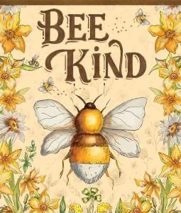 Small double sided flag - Bee kind