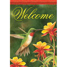 Small double sided flag - Sweet columbine