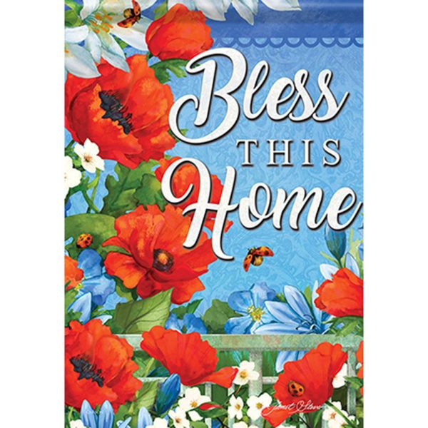 Large double sided Flag - Bless this home