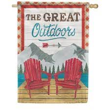 Small double sided flag - The great outdoors