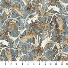 Flannel - Northcott Stonehenge Mid Teal Antlers