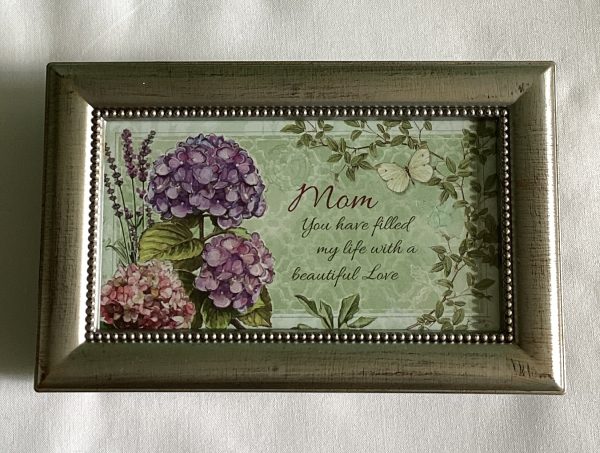 Carson Small Music Box - Mom (Purple Flower)